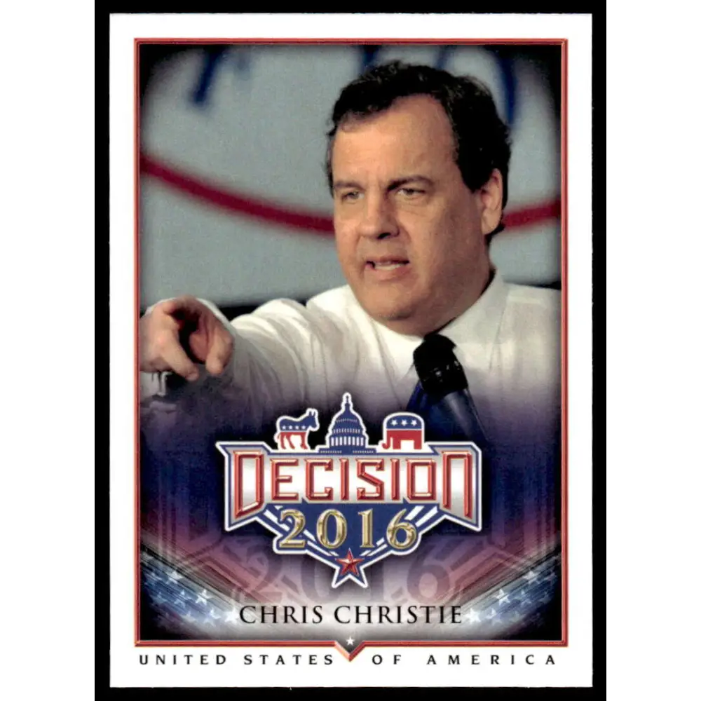 2016 Leaf Decision 2016 #5 Chris Christie NM-MT Political Trading Card
