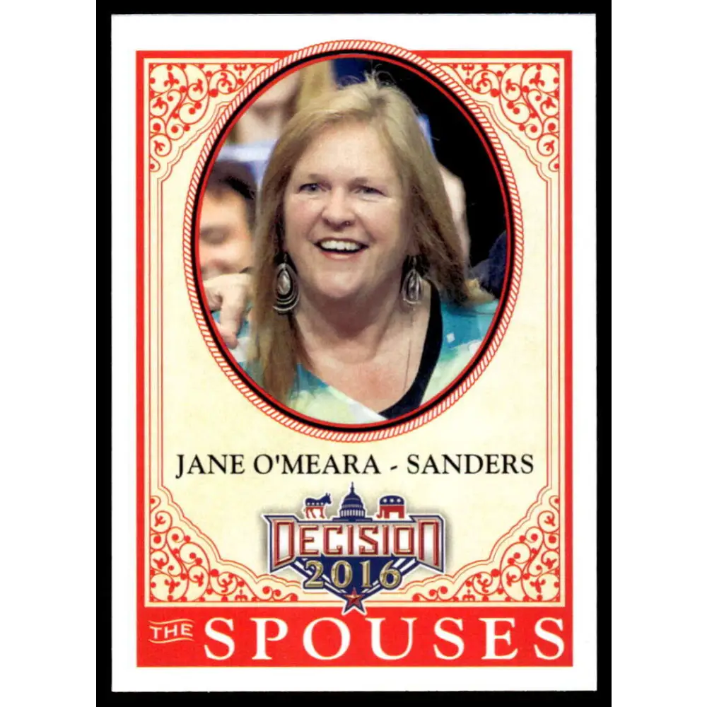 2016 Leaf Decision 2016 #55 Jane O'Mearaââ¬âSanders NM-MT Political Trading Card
