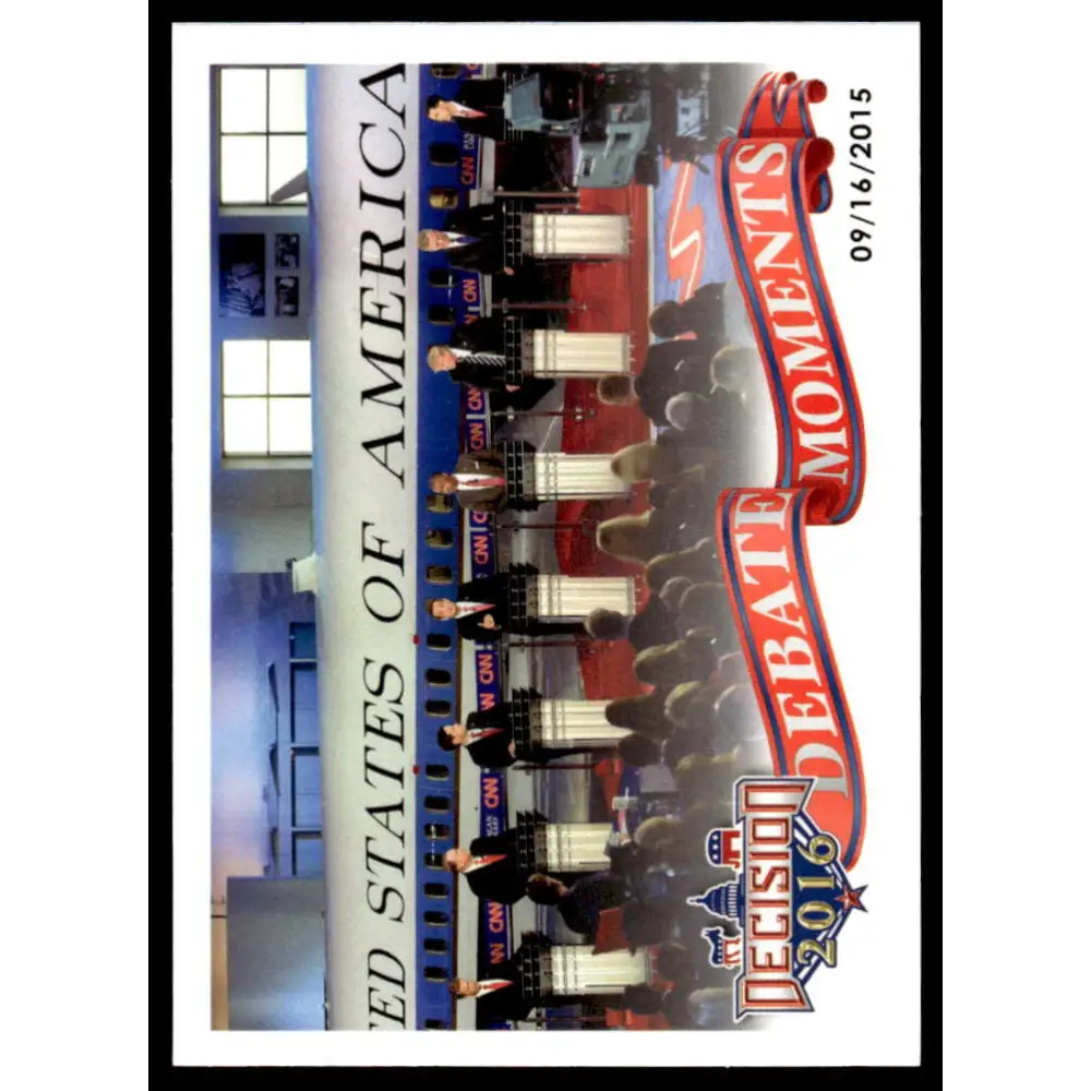 2016 Leaf Decision 2016 #68 CNN Republican Debate 9/16/15 NM-MT Political Trading Card