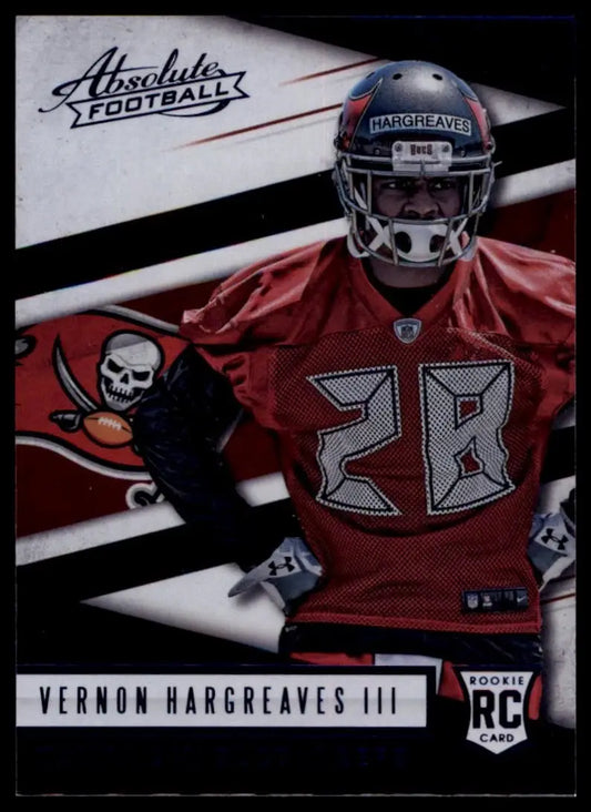 Football trading card of Vernon Hargreaves III in Tampa Bay Buccaneers uniform