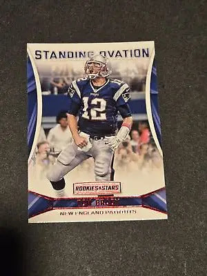 Tom Brady football card from 2016 Panini Rookies & Stars Brady Standing Ovation