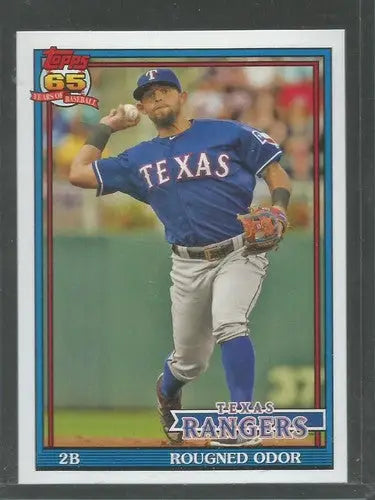 Original gloss 2016 Topps Archives Rougned Odor baseball card NM-MT Rangers
