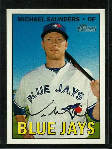 2016 Topps Heritage High Number #547 Michael Saunders NM-MT Blue Jays - Trading Cards
