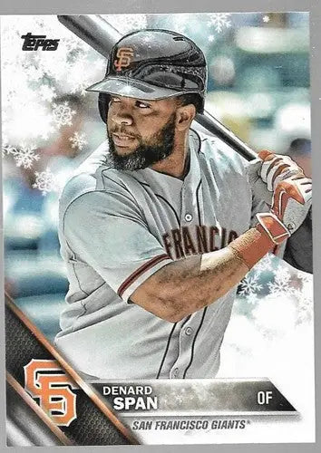 2016 Topps Holiday HMW113 Denard Span baseball card Giants NM-MT image