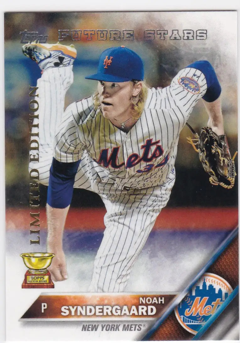 Noah Syndergaard baseball card from Topps Limited Edition series featuring New York Mets