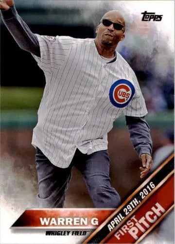 Warren G baseball card from 2016 Topps Update First Pitch series with original gloss