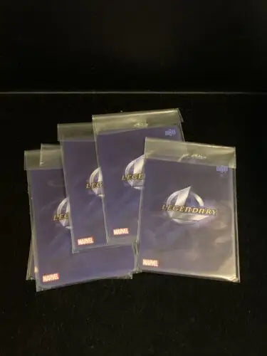 Sealed Marvel Legendary card packs from 2016 UD Marvel Masterpieces promo card set