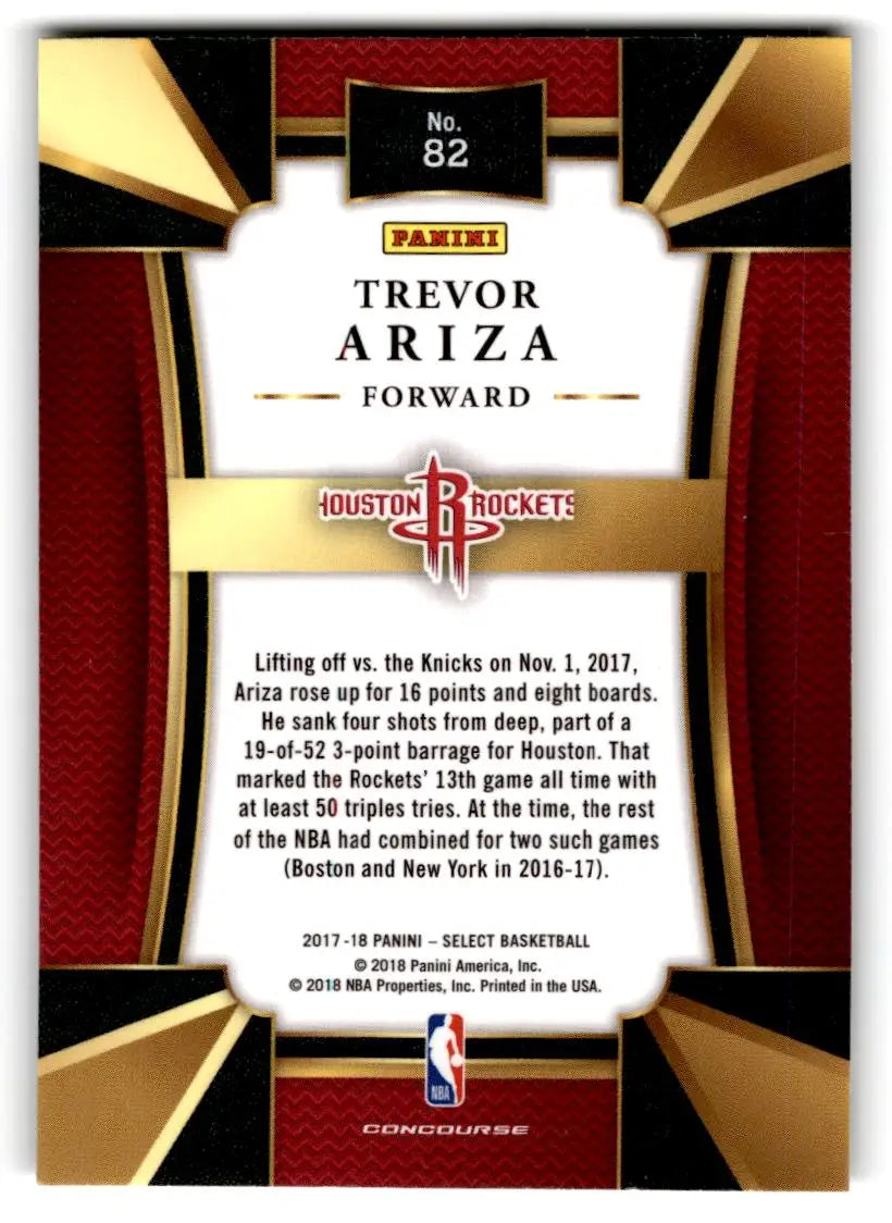 2017-18 Panini Select #82 Trevor Ariza - Trading Card
