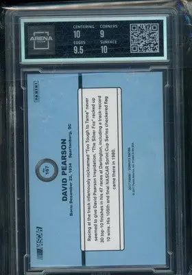 2017 Donruss NASCAR 1984 Retro Var. David Pearson #167 NASCAR Arena Club 9.5