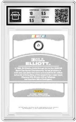 Graded Bill Elliott NASCAR card from 2017 Panini Donruss Donruss NASCAR collection