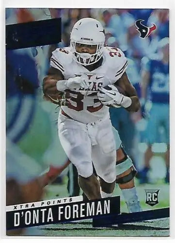 D’Onta Foreman rookie card from 2017 Panini Prestige Xtra Points Blue in NM-MT condition