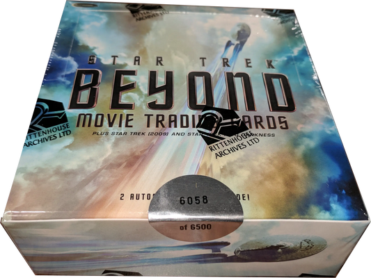 Sealed box of Star Trek Beyond trading cards from 2017 Rittenhouse Star Trek hobby box
