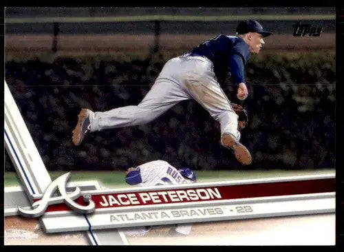 2017 Topps Jace Peterson baseball card with original gloss in NM-MT condition