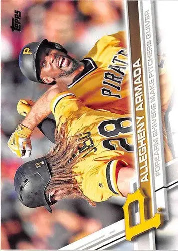 Original gloss baseball card featuring Simply Sandoval and Allegheny Armada 2017 Topps #636