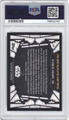 Graded Topps Star Wars 40th Anniversary Trading Card #73 PSA 9 for collectors