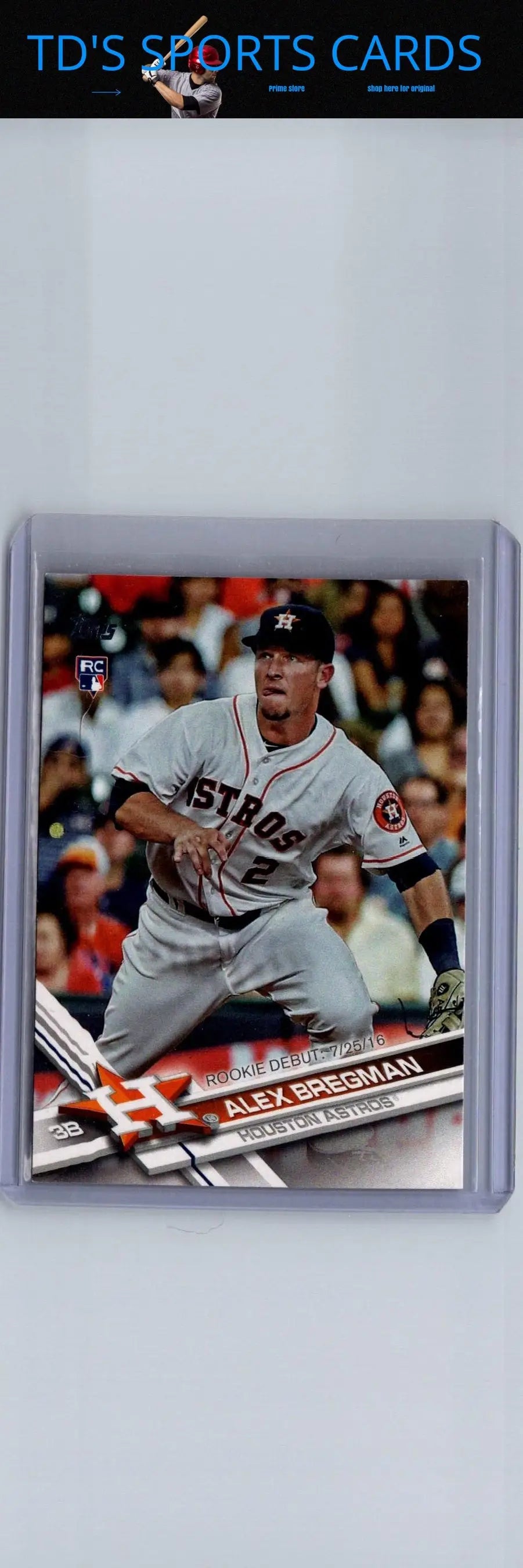 Alex Bregman baseball card 2017 Topps Update US150 Alex Bregman collectible