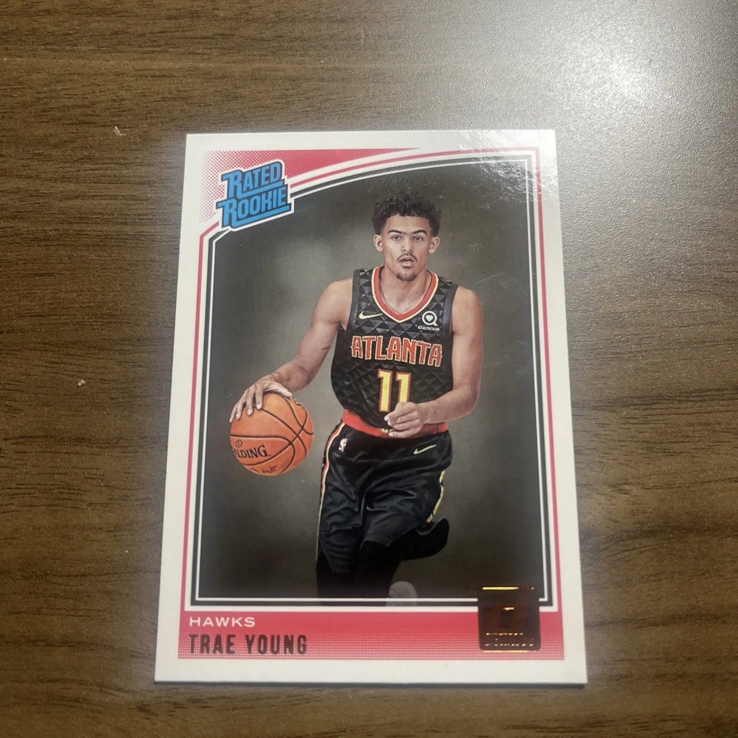 Trae Young 2018-19 Donruss Rated Rookie Card RC #198 Hawks collectible sports card