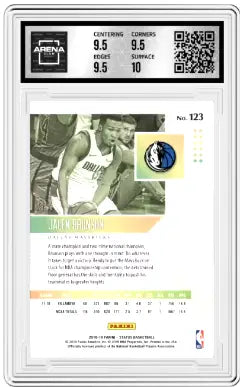 Graded Panini Status Jalen Brunson basketball card from 2018-19 Panini Status series