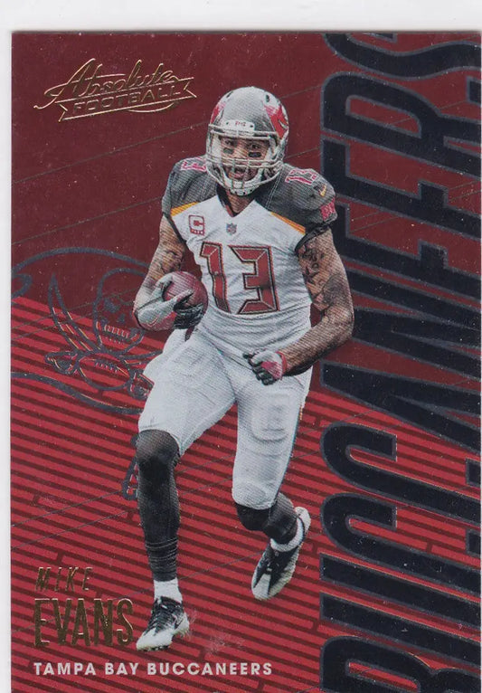 Football trading card of Mike Evans Tampa Bay Buccaneers 2018 Absolute #93