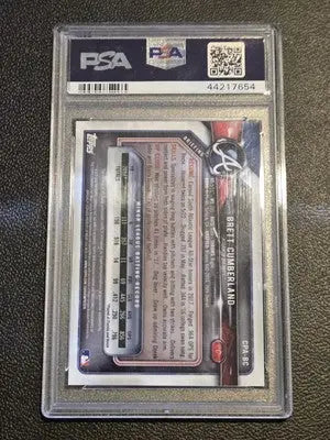 Graded Brett Cumberland Bowman Chrome Prospects Autographs baseball card PSA 10