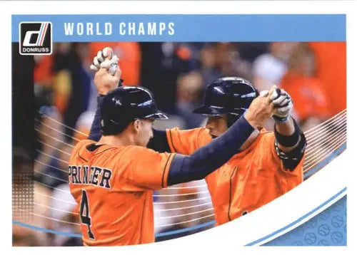 2018 Donruss #218 Carlos Correa/George Springer NM-MT Astros ID:10887