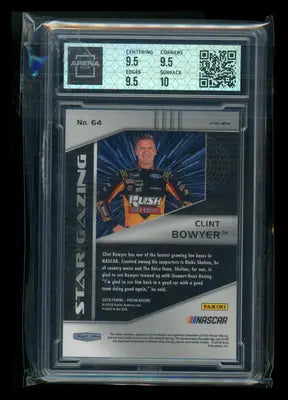 2018 Panini Prizm Star Gazing Clint Bowyer #64 RWB NASCAR Arena Club 10