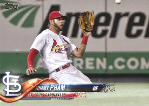 Tommy Pham 2018 Topps #665 NM-MT Cardinals baseball card with original gloss finish