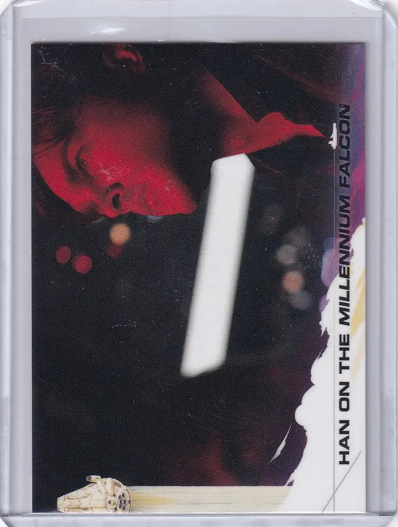 Trading card of Han Solo in 2018 Topps Now Countdown to Solo: A Star Wars Story