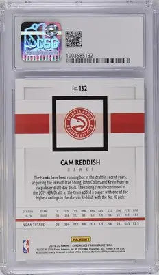Graded Cam Reddish basketball card from 2019-20 Panini Chronicles CGC 10