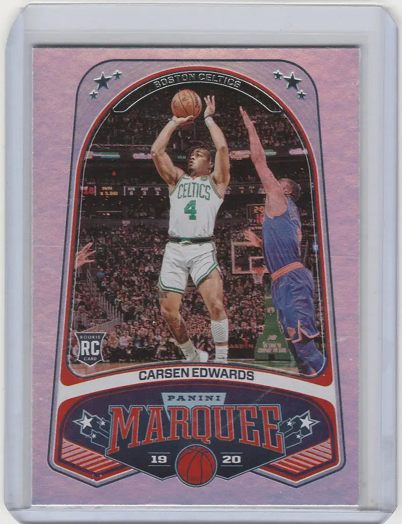 Basketball trading card of Carsen Edwards Boston Celtics in 2019-20 Panini Chronicles Marquee