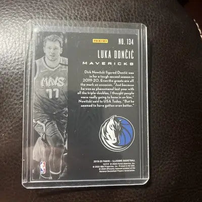 Luka Doncic basketball card from Panini Illusions Basketball 2019-20 collection