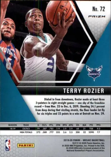 2019-20 Panini Mosaic Green #72 Terry Rozier NM-MT Hornets ID:27781