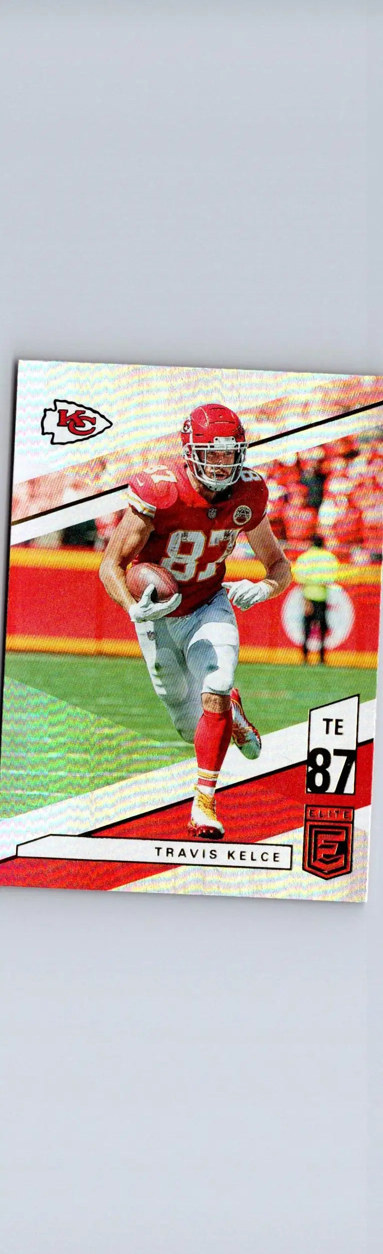 Travis Kelce football card from 2019 Donruss Elite product