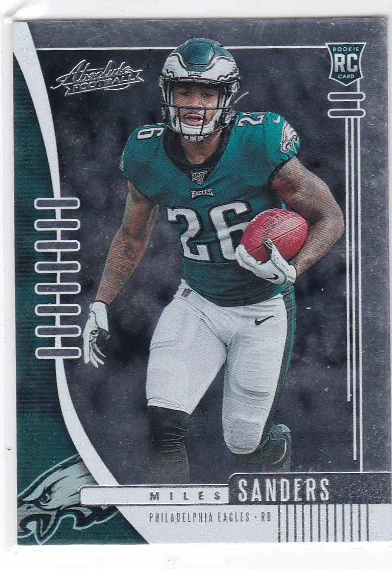 2019 Panini Absolute #130 Miles Sanders RC Philadelphia Eagles