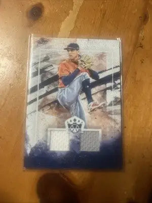 Framed Cionel Perez baseball card from 2019 Panini Diamond Kings DK Materials series