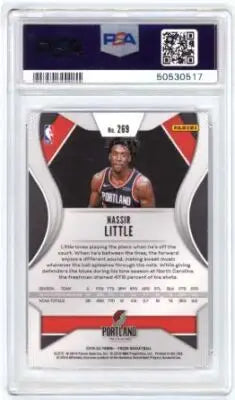Hassir Little Panini Prizm Nassir basketball card from 2019 Panini Prizm PSA 9
