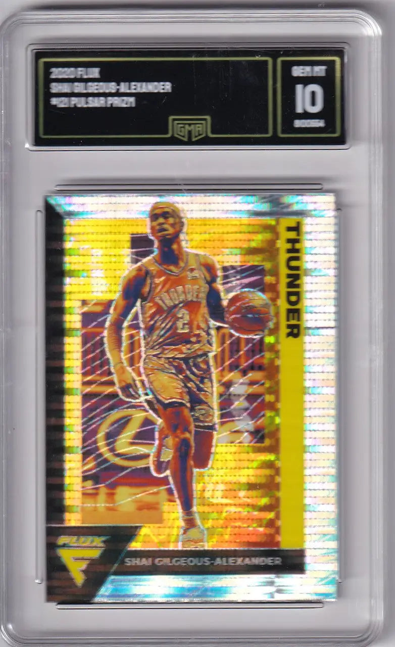 Flux Pulsar Prizm Shai Gilgeous-Alexander 2020 basketball card GMA 10 GEM MT
