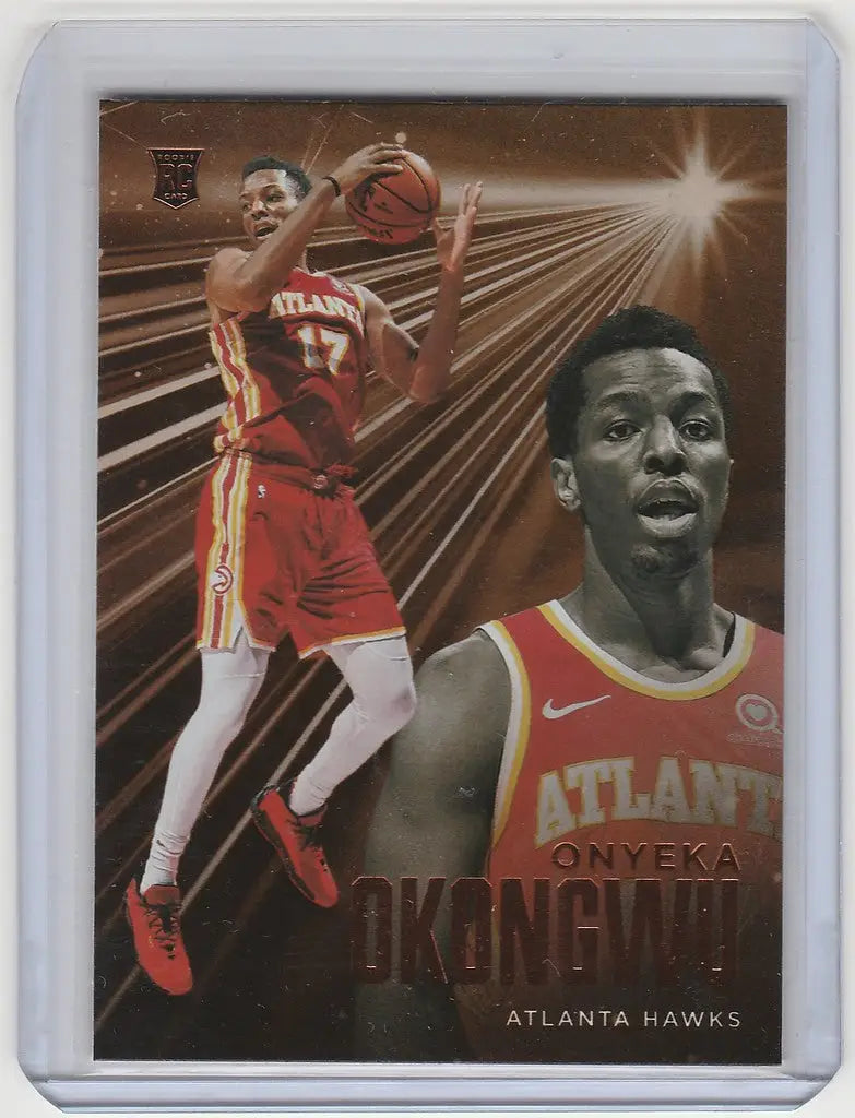 Basketball trading card of Onyeka Okongwu Atlanta Hawks from Panini Chronicles Essentials