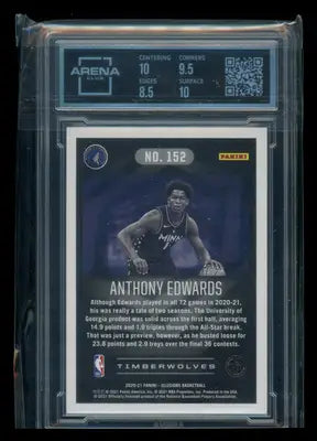 2021 Panini Chronicles Anthony Edwards basketball card from Illusions Asia Trophy Collection