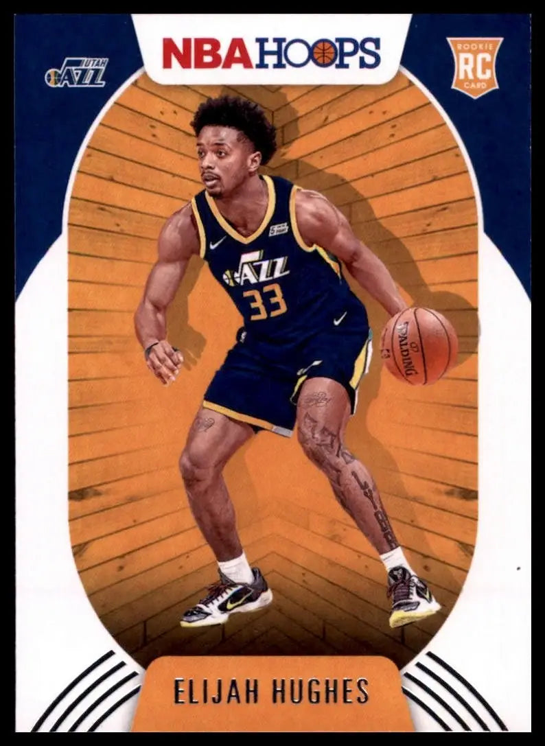 2020-21 Panini NBA Hoops Elijah Hughes #224 Rookie Utah Jazz Basketball Card NBA