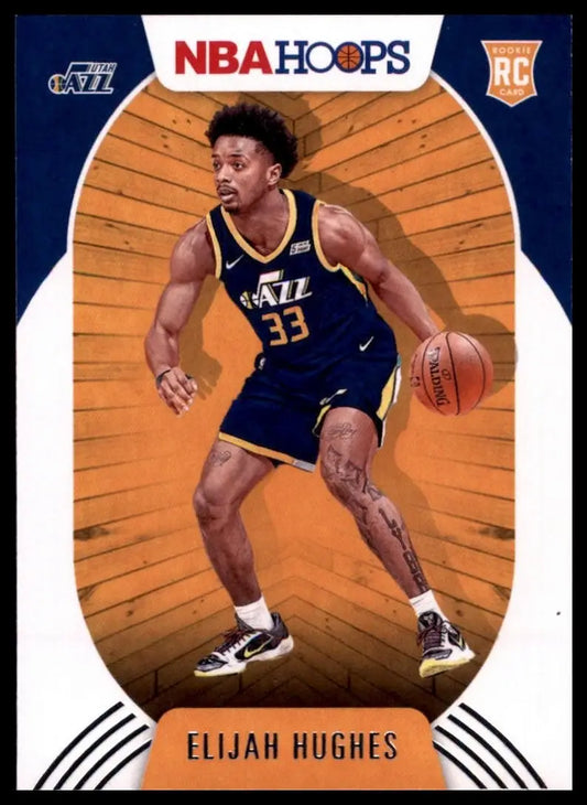2020-21 Panini NBA Hoops Elijah Hughes #224 Rookie Utah Jazz Basketball Card NBA