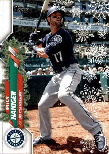 2020 Topps Holiday HW173 Mitch Haniger Mariners baseball card NM-MT