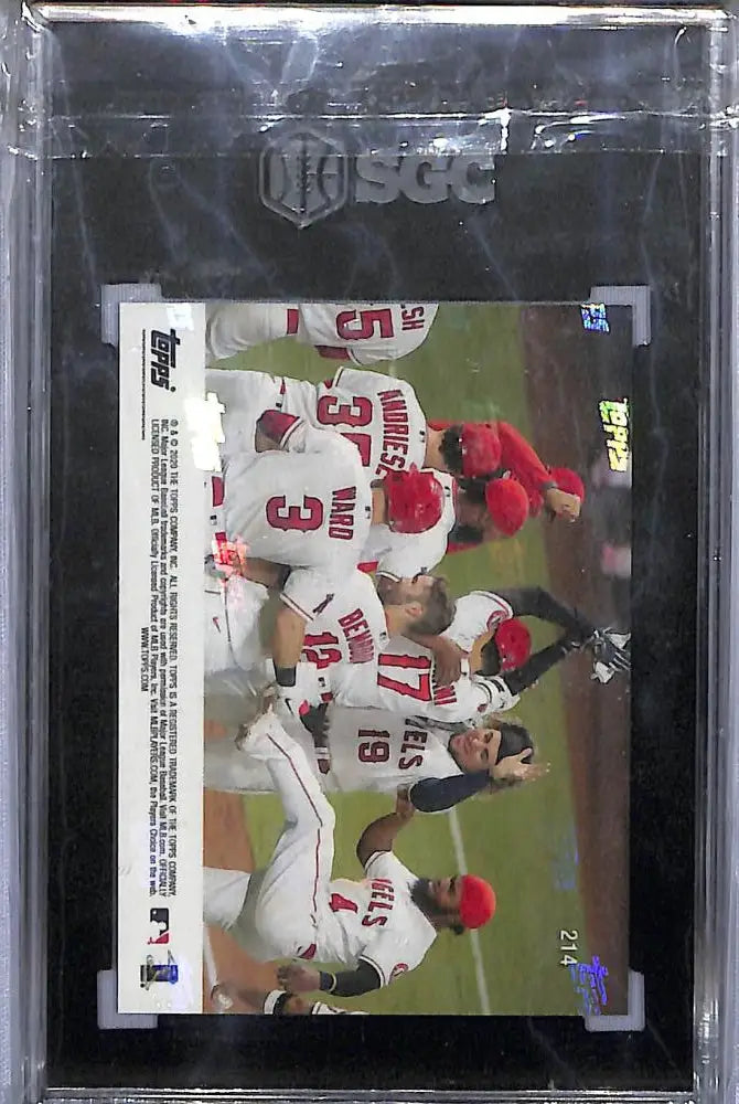 Encased 2020 Topps Now Shohei Ohtani SGC 10 Gem California Angels Baseball Card