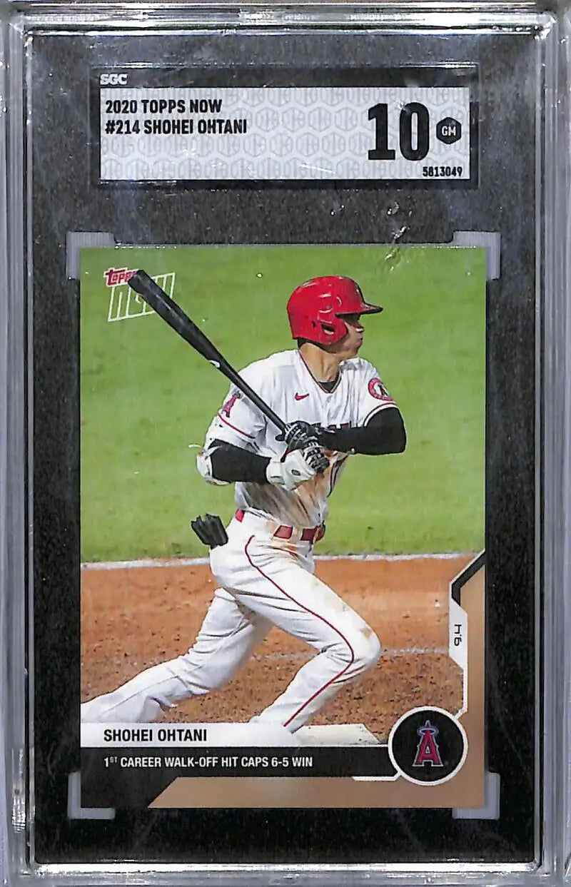 Graded 2020 Topps Now Shohei Ohtani SGC 10 Gem California Angels Baseball Card