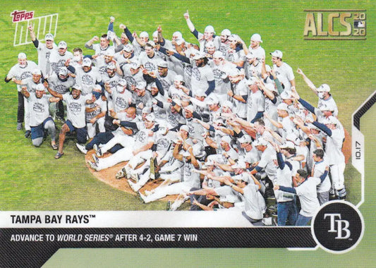 Tampa Bay Rays baseball card from 2020 TOPPS NOW #437 featuring team highlights