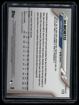 2020 Topps Opening Day Bo Bichette #173 RC baseball trading card for collectors