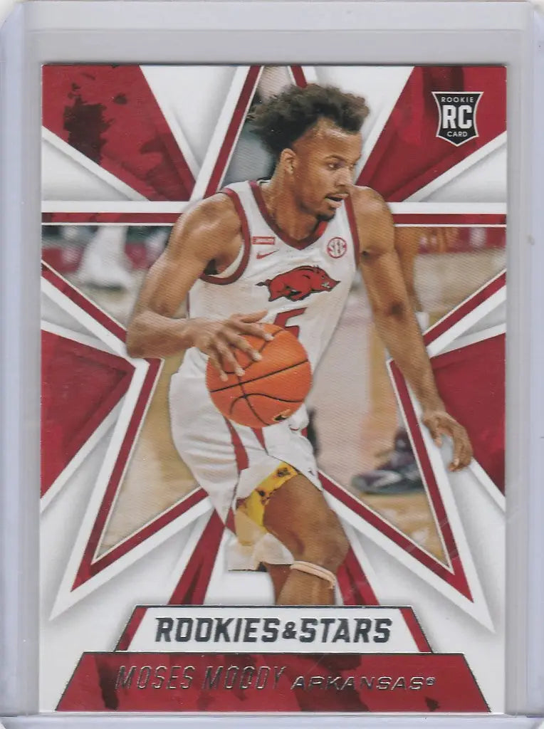 Basketball trading card of Moses Moody from the 2021-22 Chronicles Draft Picks series