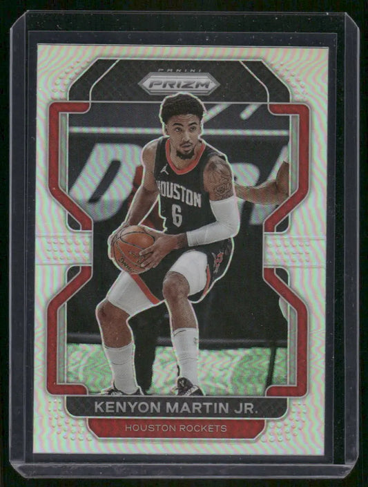 Basketball trading card featuring Kenyon Martin Jr. of the Houston Rockets, Panini Prizm Kenyon