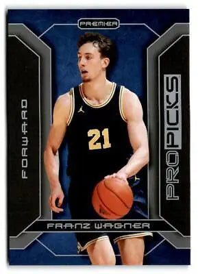 Franz Wagner basketball card from 2021-22 Pro Picks Premier collection #PP-18