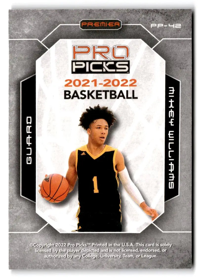 2021-22 Pro Picks Premier #PP-42 Mikey Williams - Trading Cards